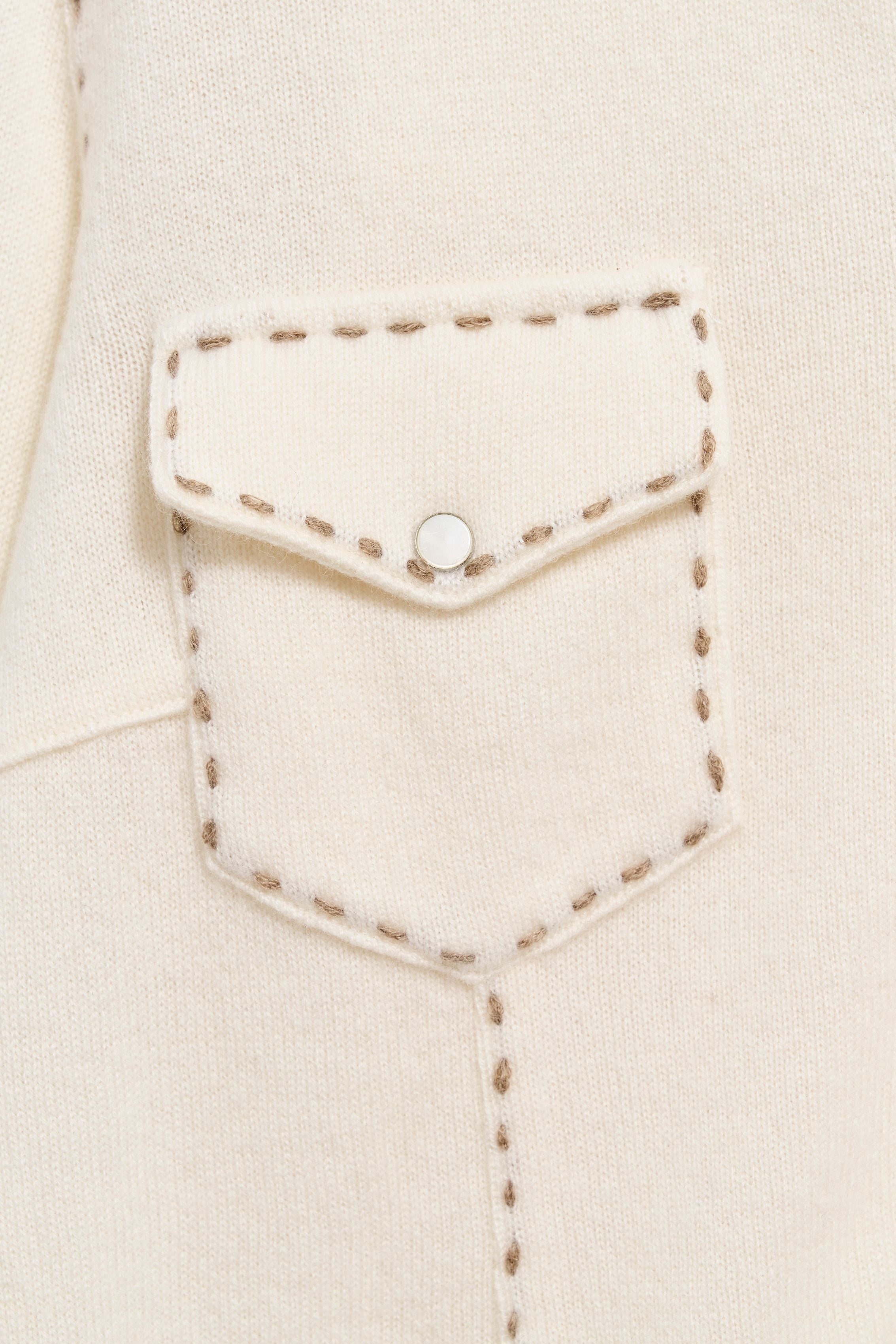 Cashmere Shirt with Stitch