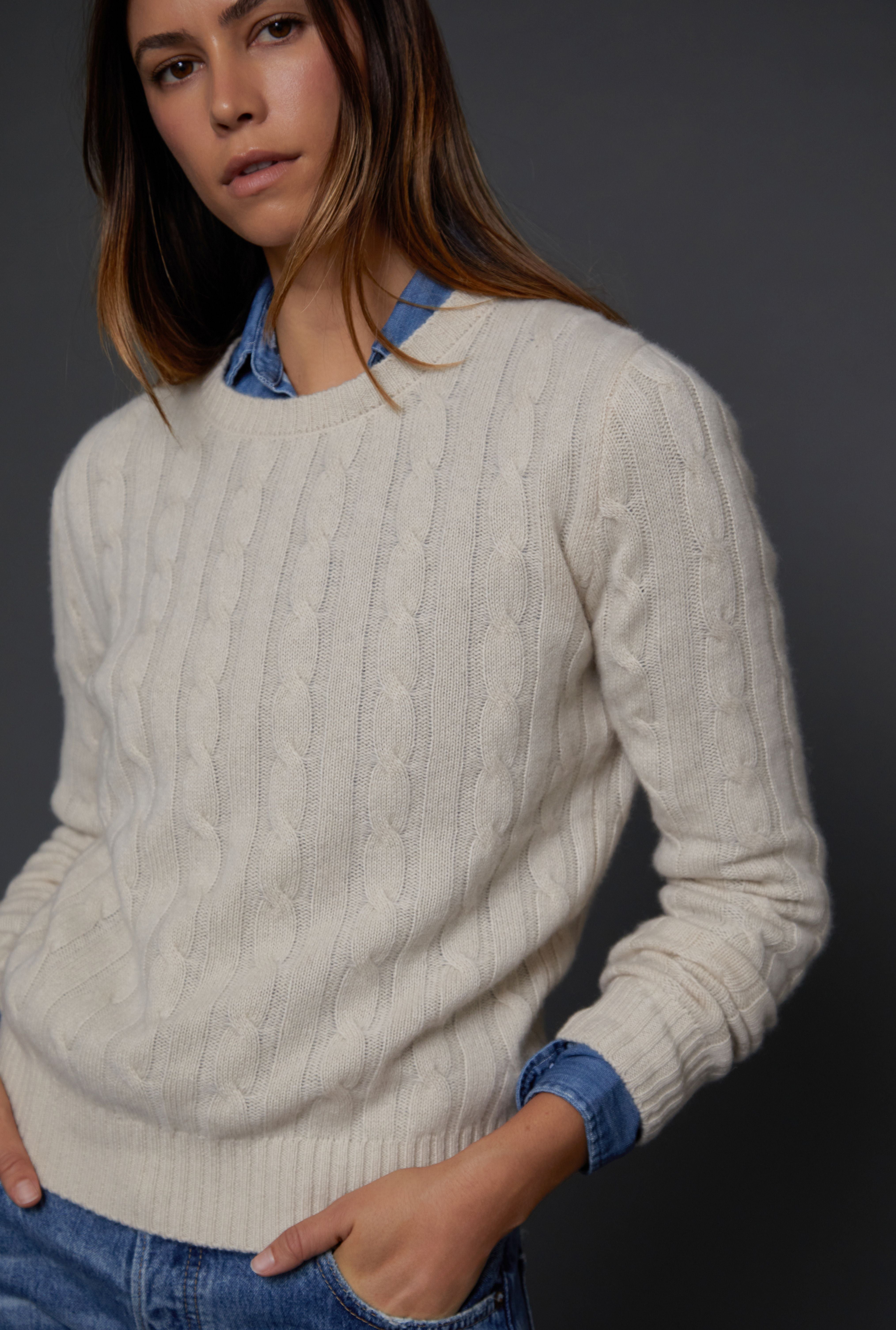 Cashmere Cable Crew