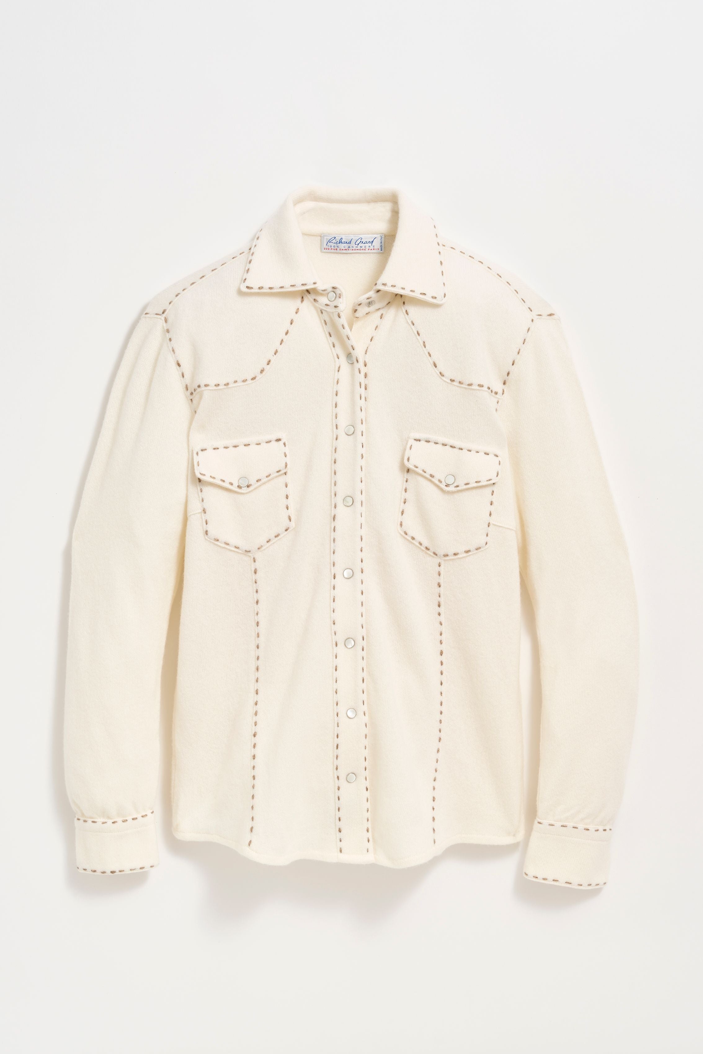 Cashmere Shirt with Stitch