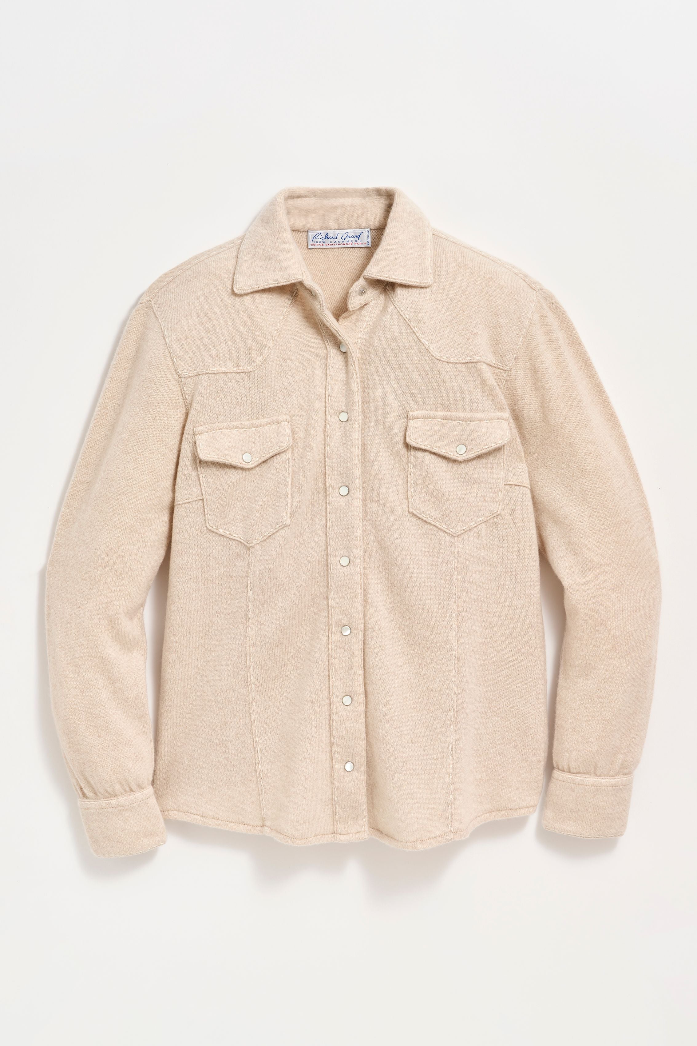 Cashmere Shirt with Stitch
