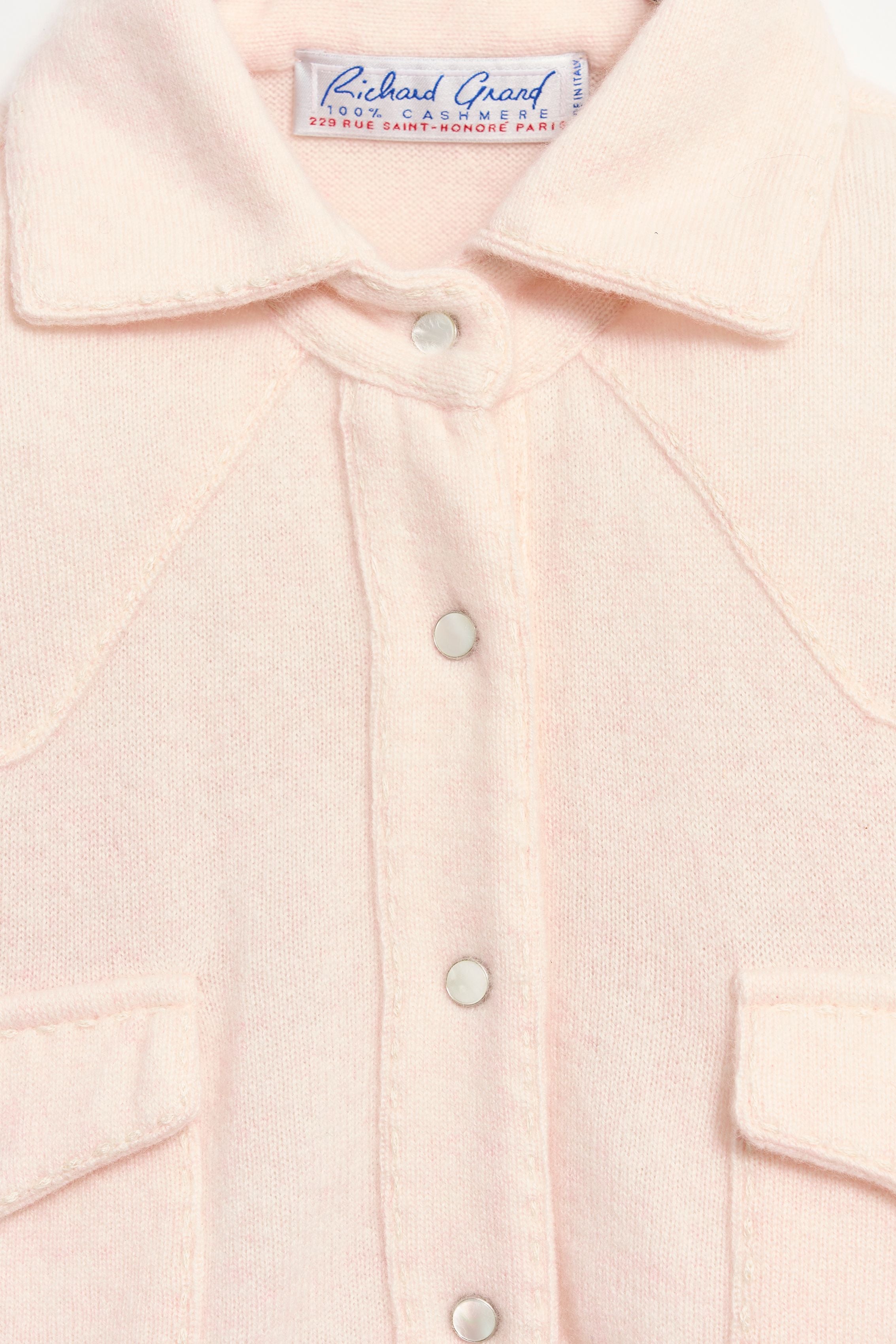 Cashmere Shirt with Stitch