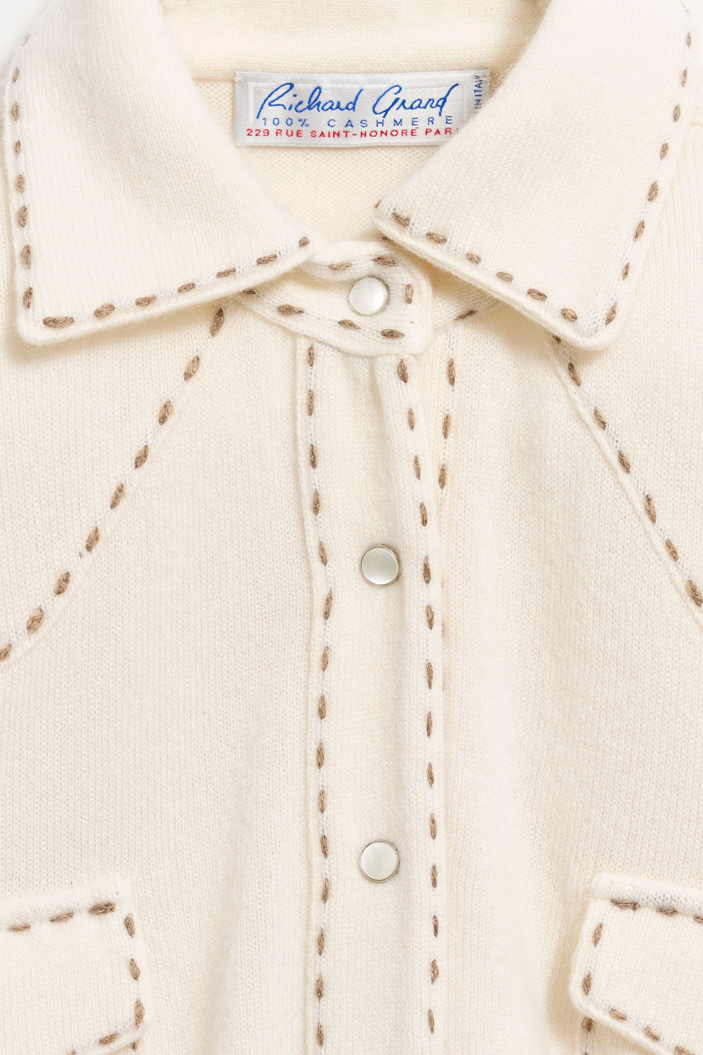 Cashmere Shirt with Stitch