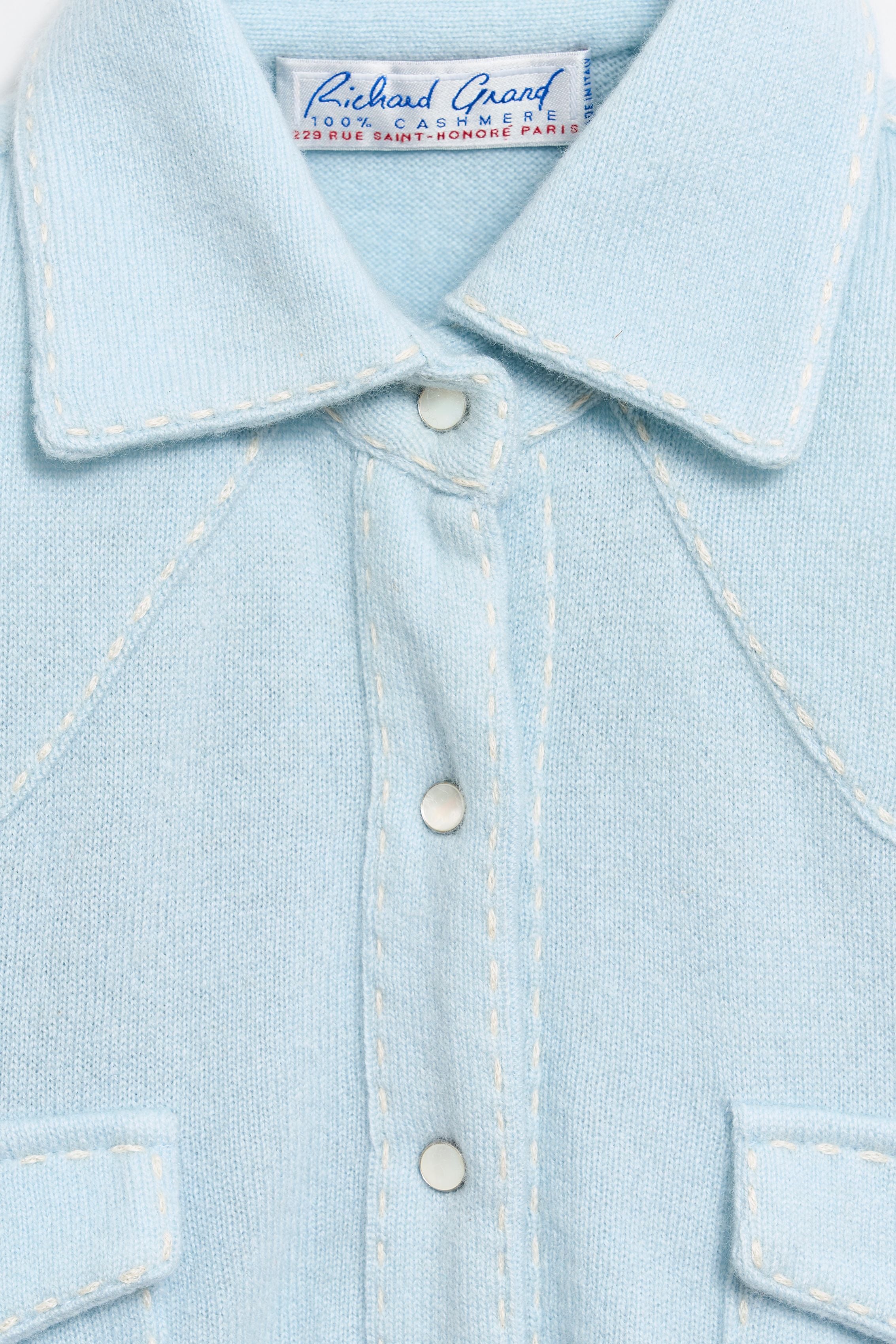 Cashmere Shirt with Stitch